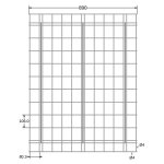 Drátěný regálový rošt