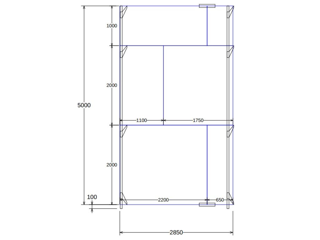 Zadní regálová stěna